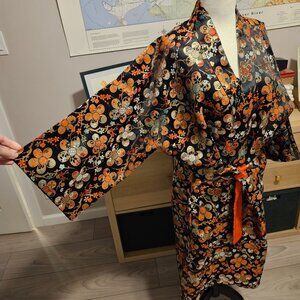 Vintage Kimono/ Wrap Robe Silk Brocade